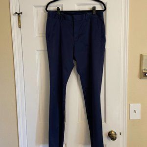 BONOBOS 32x32 Navy Stretch Weekday Warrior Slim Fit Dress Pant